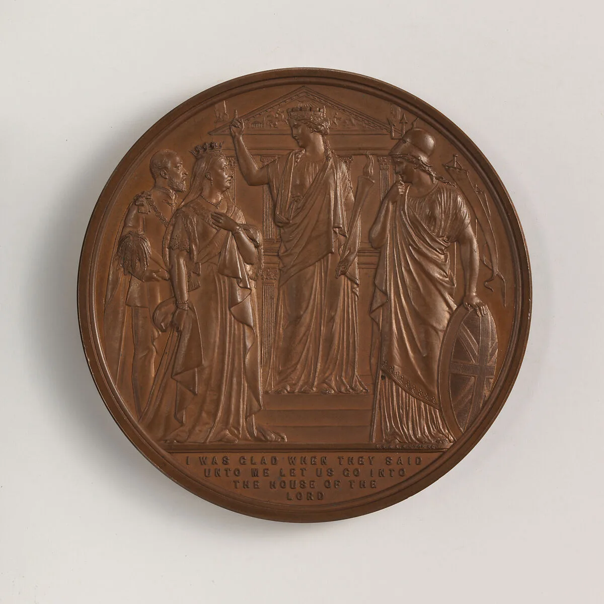 Service of Thanksgiving for Recovery of Prince of Wales medal — Joseph Shepherd Wyon|J. B. Wyon
