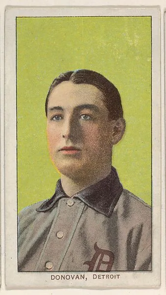 Donovan, Detroit, American League, from the White Border series (T206) for the American Tobacco Company — American Tobacco Company