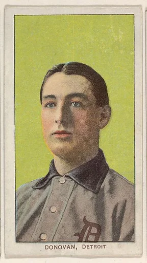 Donovan, Detroit, American League, from the White Border series (T206) for the American Tobacco Company