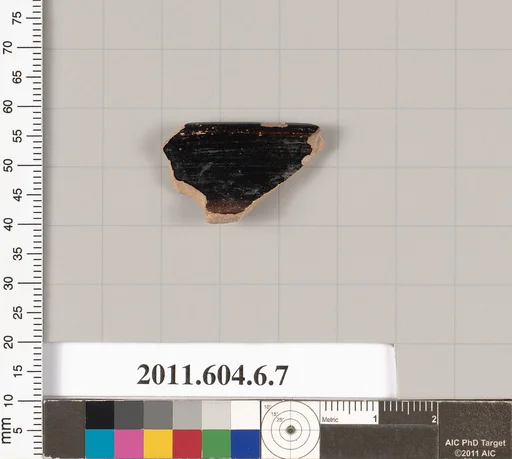 Terracotta rim fragment of an open shape