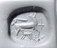 Stamp seal (scaraboid) with animals