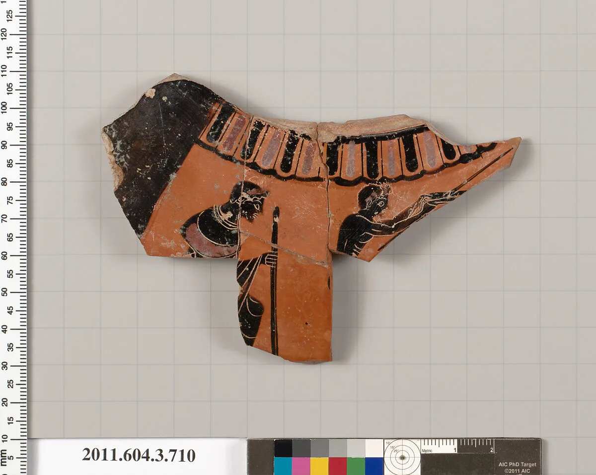 Terracotta fragment of a hydria (water jar) — Unknown