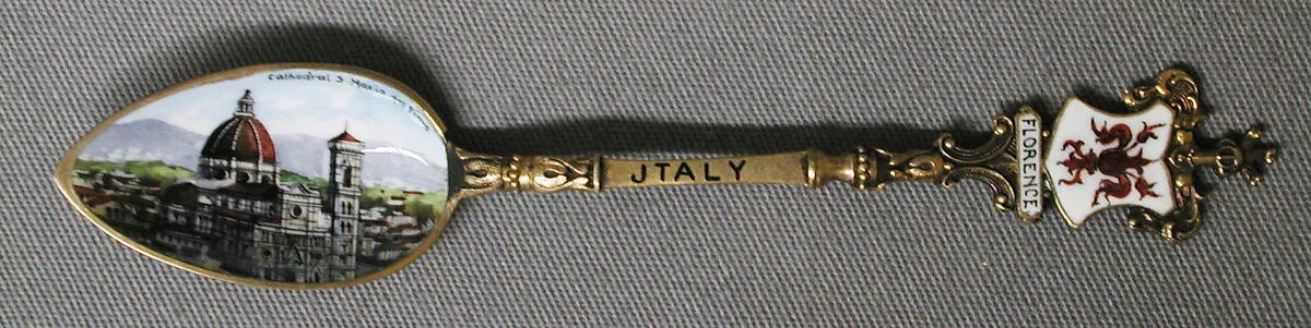Souvenir spoon with the view of Santa Maria del Fiore — Unknown