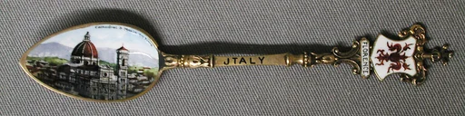 Souvenir spoon with the view of Santa Maria del Fiore