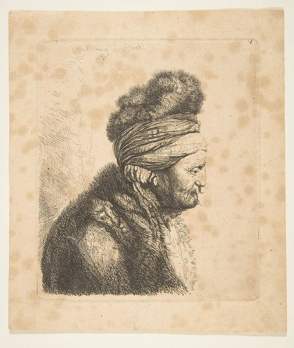 The Second Oriental Head (reverse copy) — Rembrandt (Rembrandt van Rijn)|John Smith