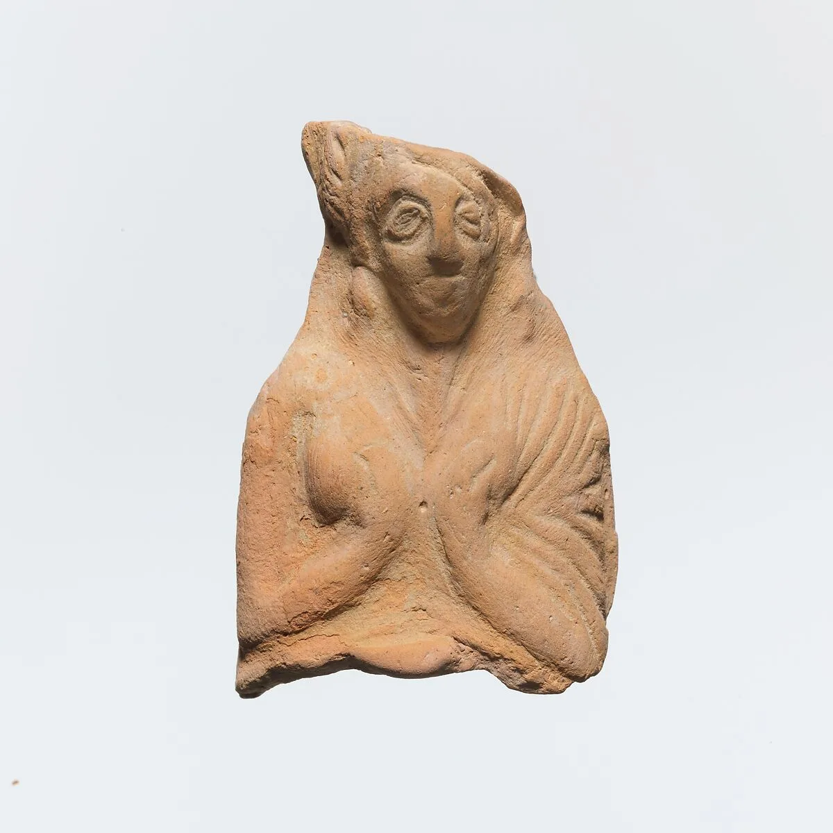 Terracotta bust of a female figure — Unknown