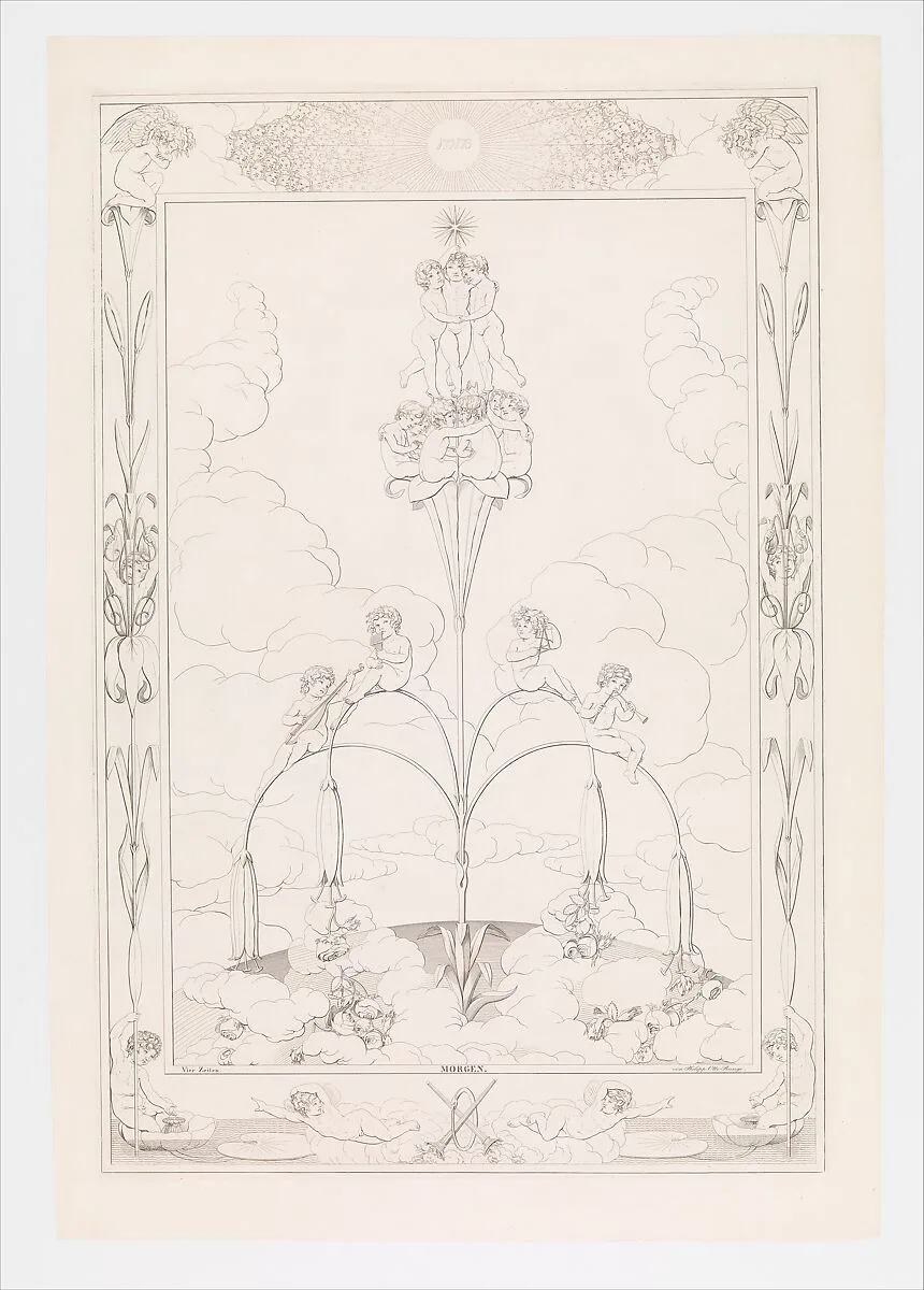 Morning, from the series The Times of the Day — Philipp Otto Runge|Johann Adolph Darnstedt|Ephraim Gottlieb Krüger|Johann Gottlieb Seyfert