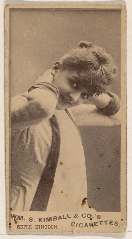 Edith Kingdon, from the Actresses series (N203) issued by Wm. S. Kimball & Co. — William S. Kimball & Company