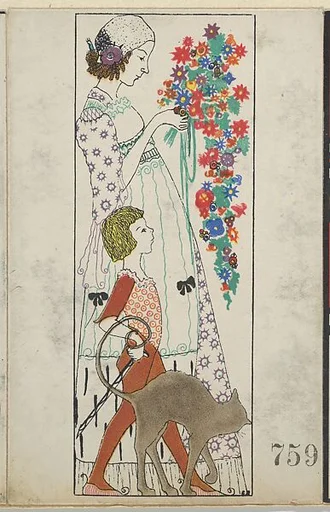 Woman, Child and Cat (Frau, Kind und Katze)