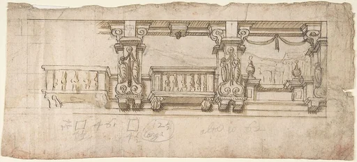 Ornamental Design for a Loggia or Frieze (?)