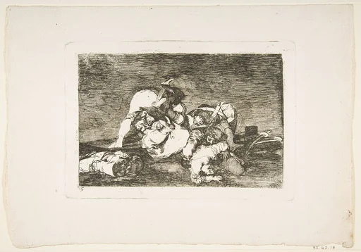 Plate 10 from "The Disasters of War" (Los Desastres de la Guerra): 'Nor do these' (Tampoco)