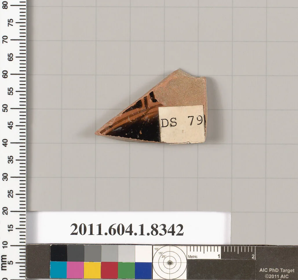 Terracotta fragment of a kylix (drinking cup) — Unknown