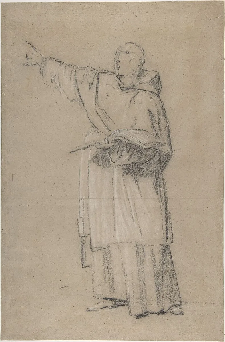 A standing monk — Anonymous, French, 18th century