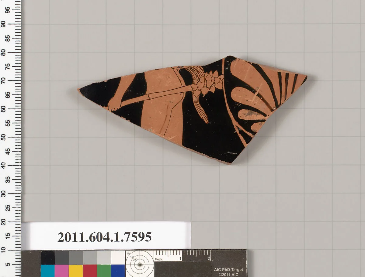 Terracotta fragment of a kylix (drinking cup) — Unknown