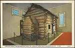 Lincoln Cabin, Inside Memorial Hall on Lincoln Farm, near Hodgenville, KY. — Unknown