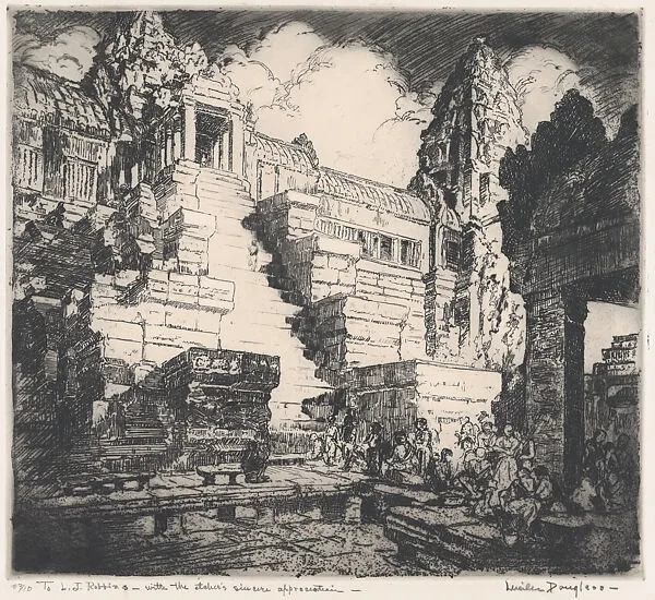Grand Stairway – Angkor Wat — Lucille Sinclair Douglass
