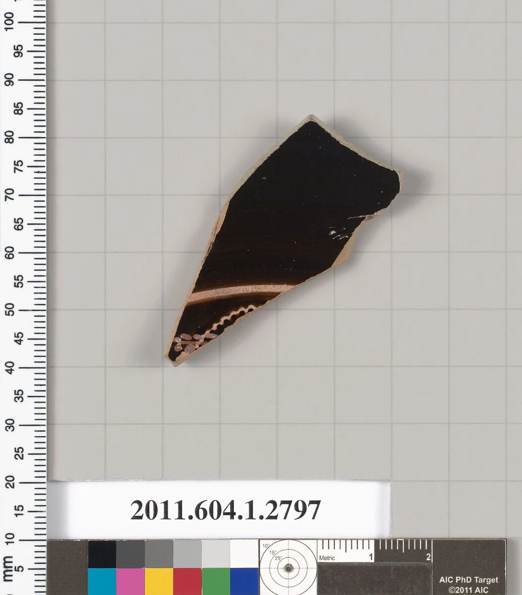 Terracotta fragment of a kylix (drinking cup) — Unknown