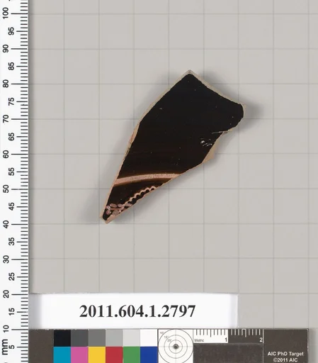 Terracotta fragment of a kylix (drinking cup)