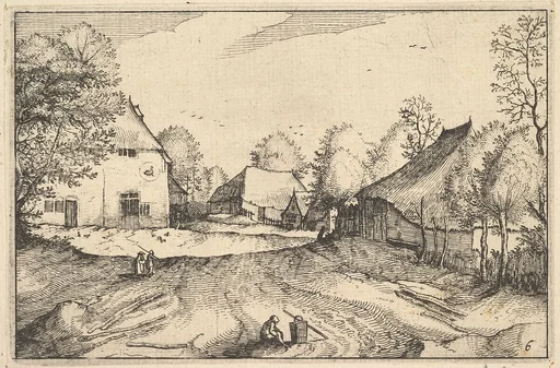 The Swan's Inn, plate 6 from "Regiunculae et Villae Aliquot Ducatus Brabantiae"