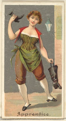 Apprentice, from the Occupations for Women series (N166) for Old Judge and Dogs Head Cigarettes