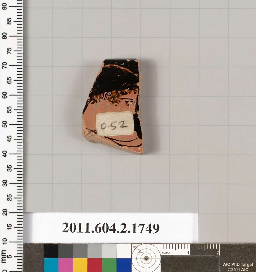 Terracotta rim fragment of a skyphos (deep drinking cup) — Unknown