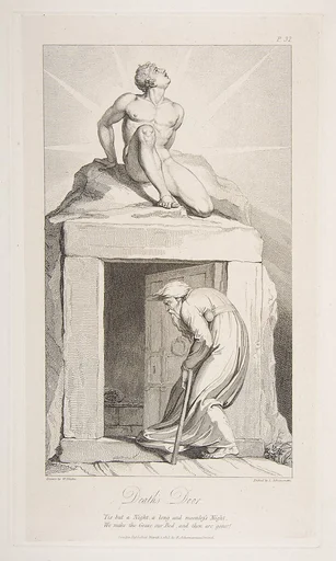 Death's Door, from "The Grave," a Poem by Robert Blair