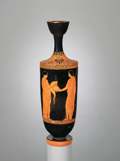 Terracotta lekythos (oil flask)