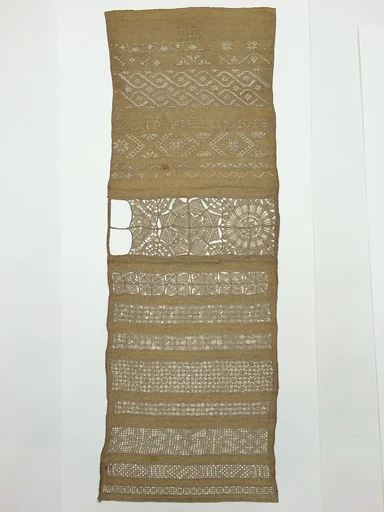 Embroidered whitework sampler