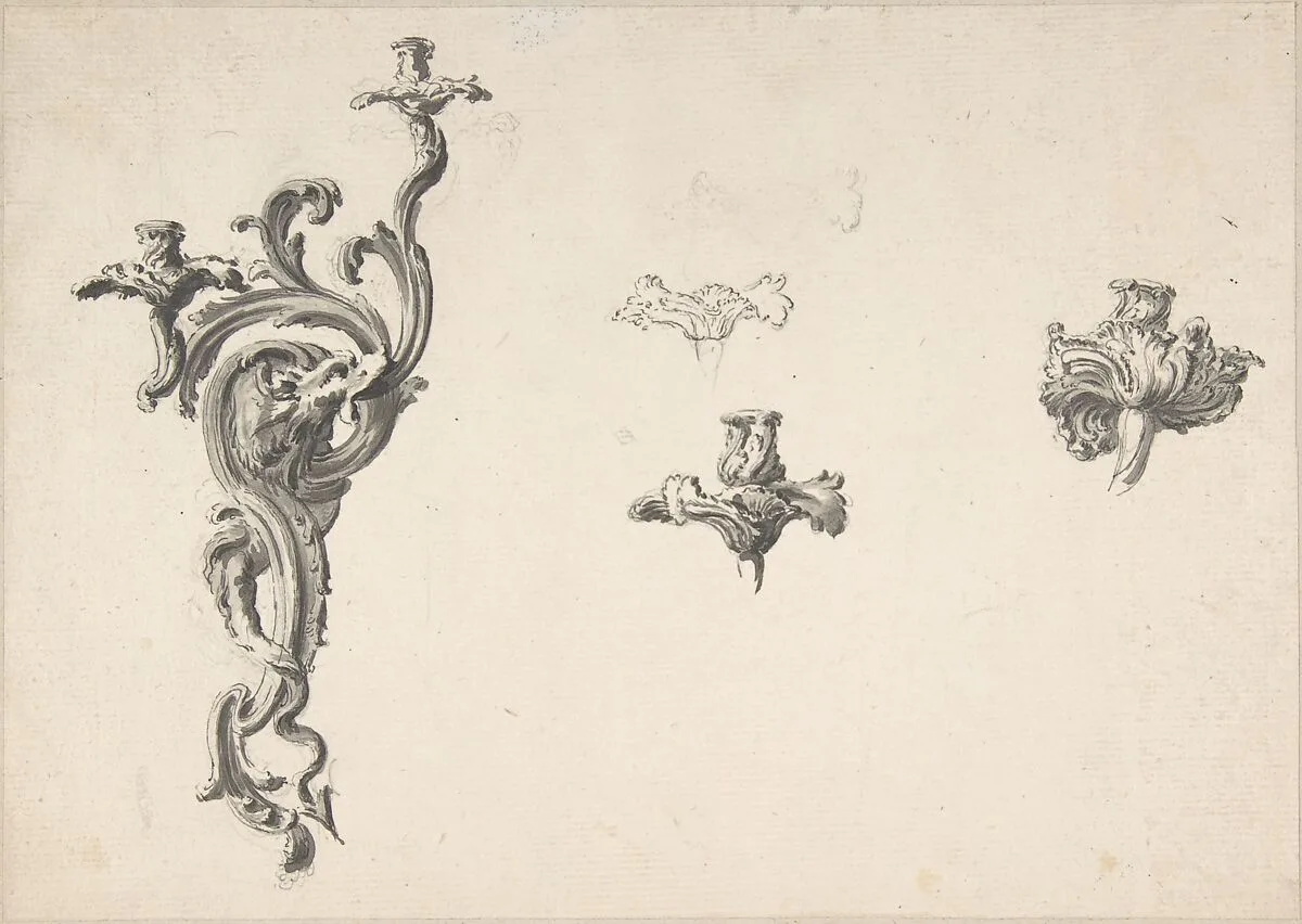 Design for a Sconce — Anonymous, French, 18th century