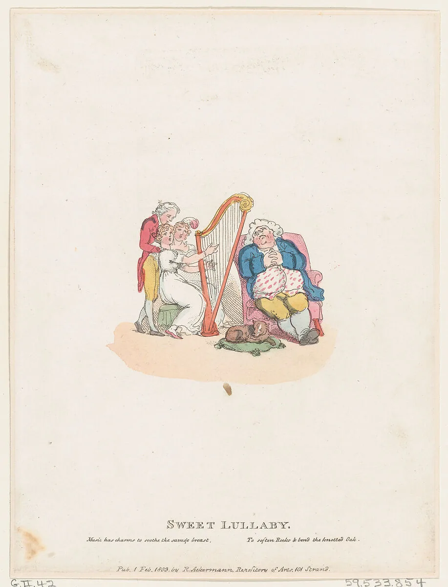 Sweet Lullaby — Thomas Rowlandson|Rudolph Ackermann, London