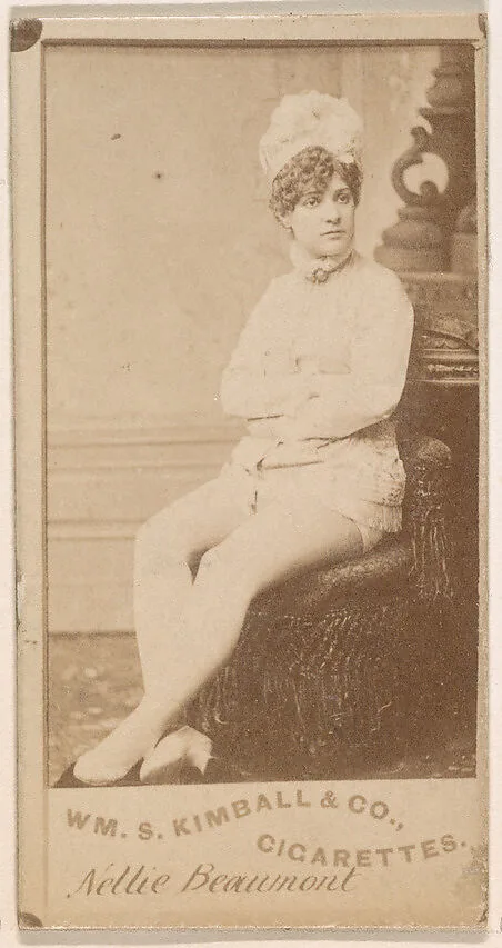 Nellie Beaumont, from the Actresses series (N203) issued by Wm. S. Kimball & Co. — William S. Kimball & Company