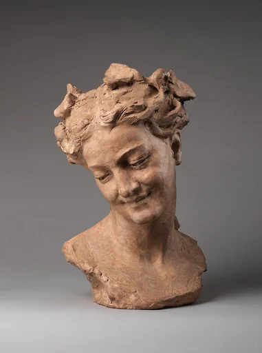 Bacchante with lowered eyes