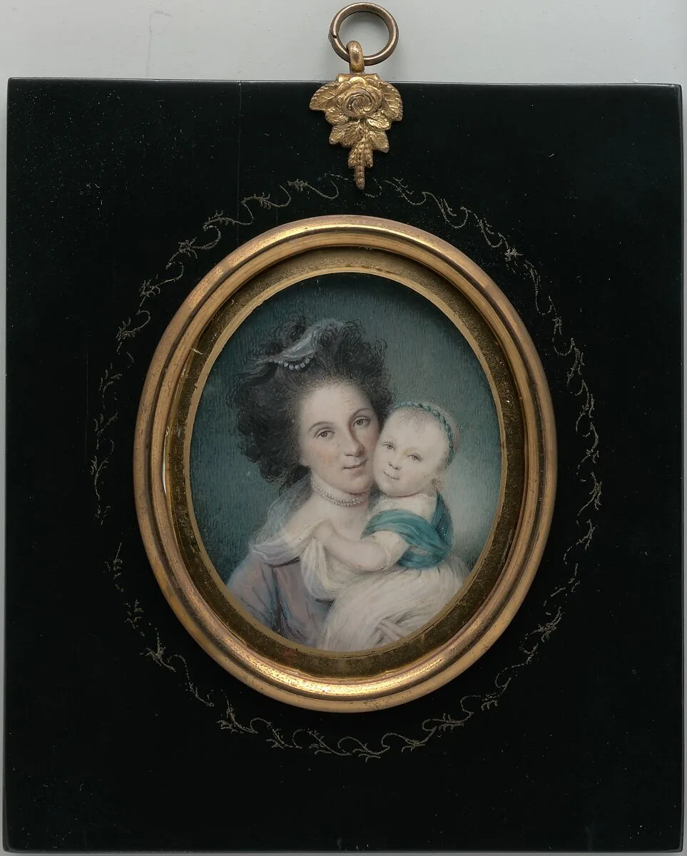 Mrs. Charles Willson Peale (Rachel Brewer) and Baby Eleanor — Charles Willson Peale