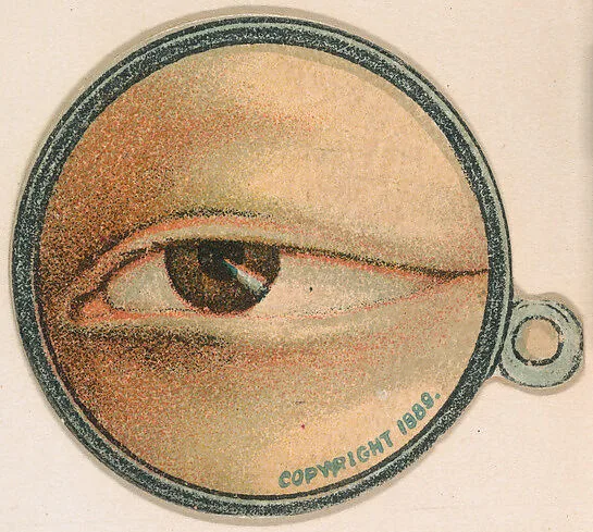 Monocle and Eye (brown), from Jocular Ocular series (N221) issued by Kinney Bros. — Kinney Brothers Tobacco Company