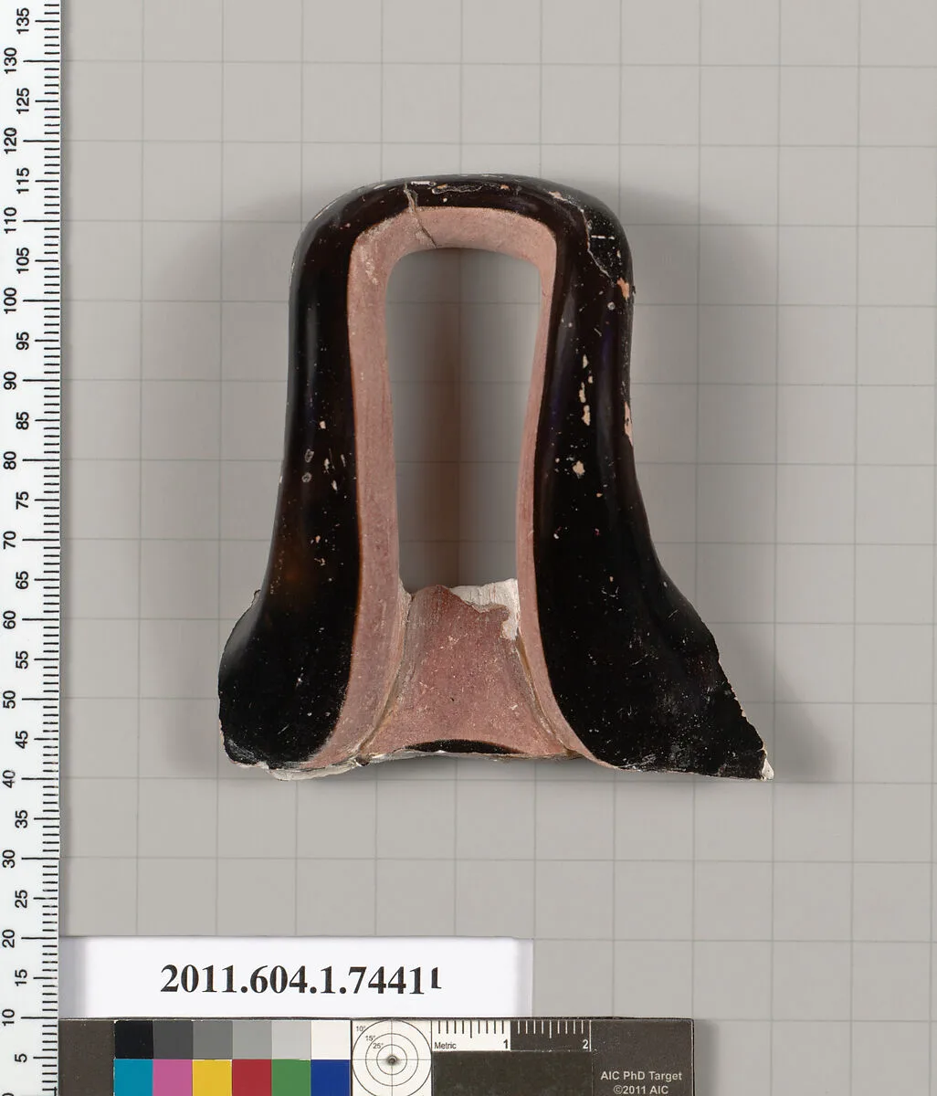 Terracotta fragment of a kylix (drinking cup) — Unknown