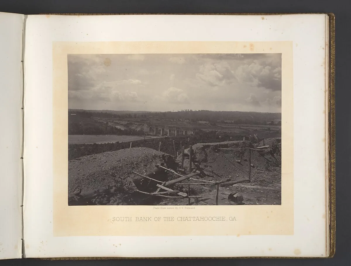 South Bank of the Chattahoochie, Georgia — George N. Barnard