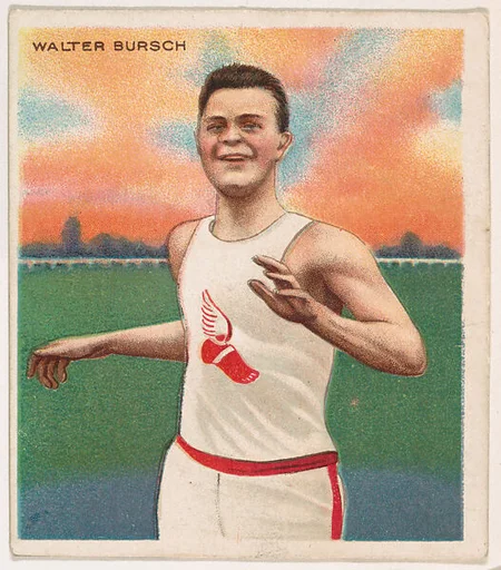 Walter Bursch, Track and Field, from Mecca & Hassan Champion Athlete and Prize Fighter collection, 1910