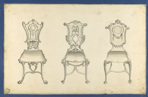 Hall Chairs, in Chippendale Drawings, Vol. I