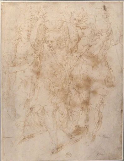 Soldiers Carrying Urns