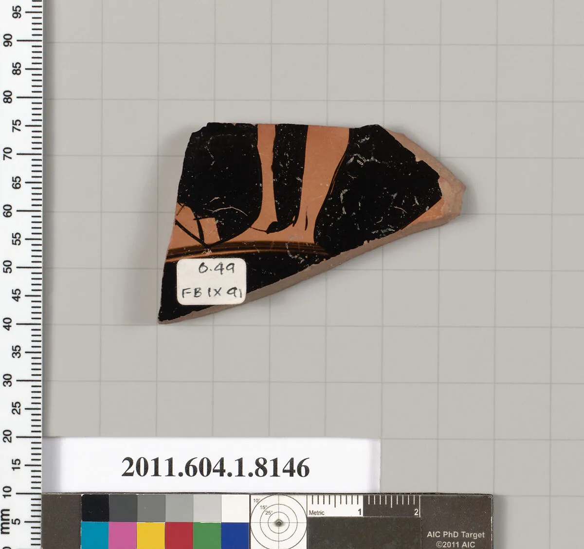 Terracotta fragment of a kylix (drinking cup) — Unknown