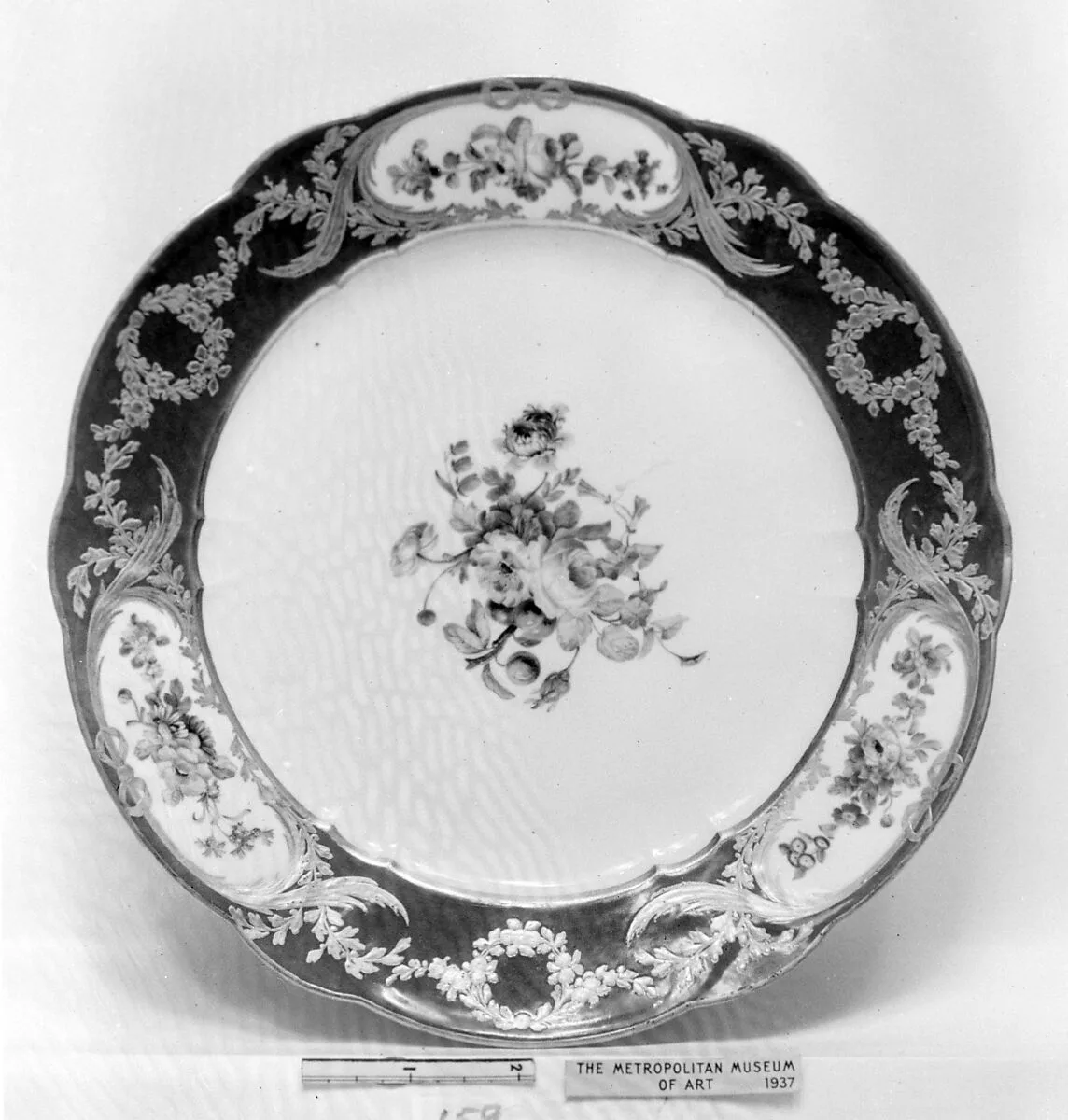 Plate (part of a service) — Sèvres Manufactory|Jean-Jacques Pierre the Younger|Michel-Barnabé Chauvaux
