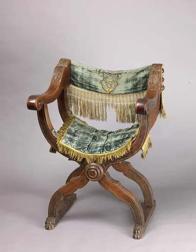 Hip-joint armchair (Dantesca type, associated with 1975.1.1971 a,b)
