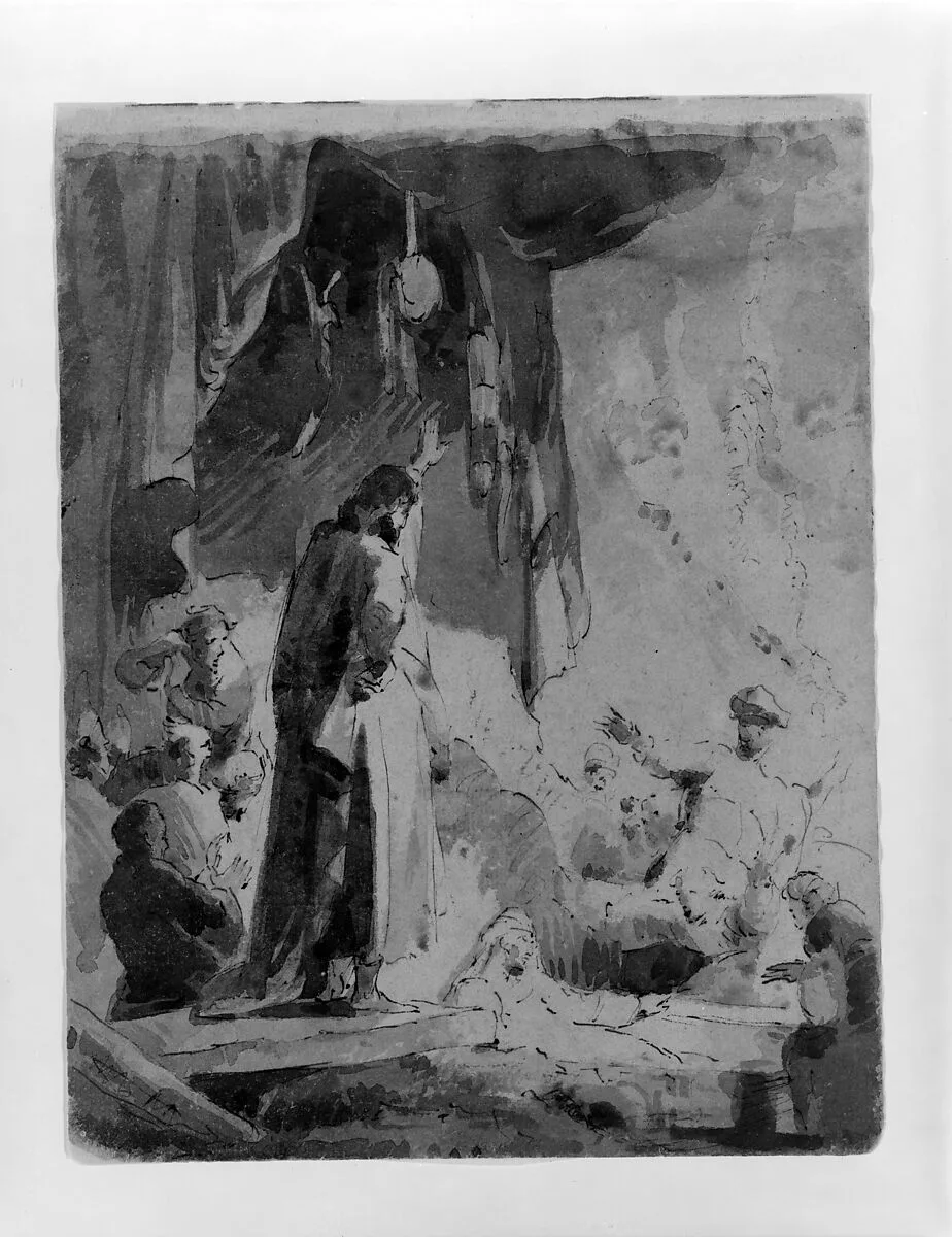 Raising of Lazarus (from Sketchbook) — Thomas Sully