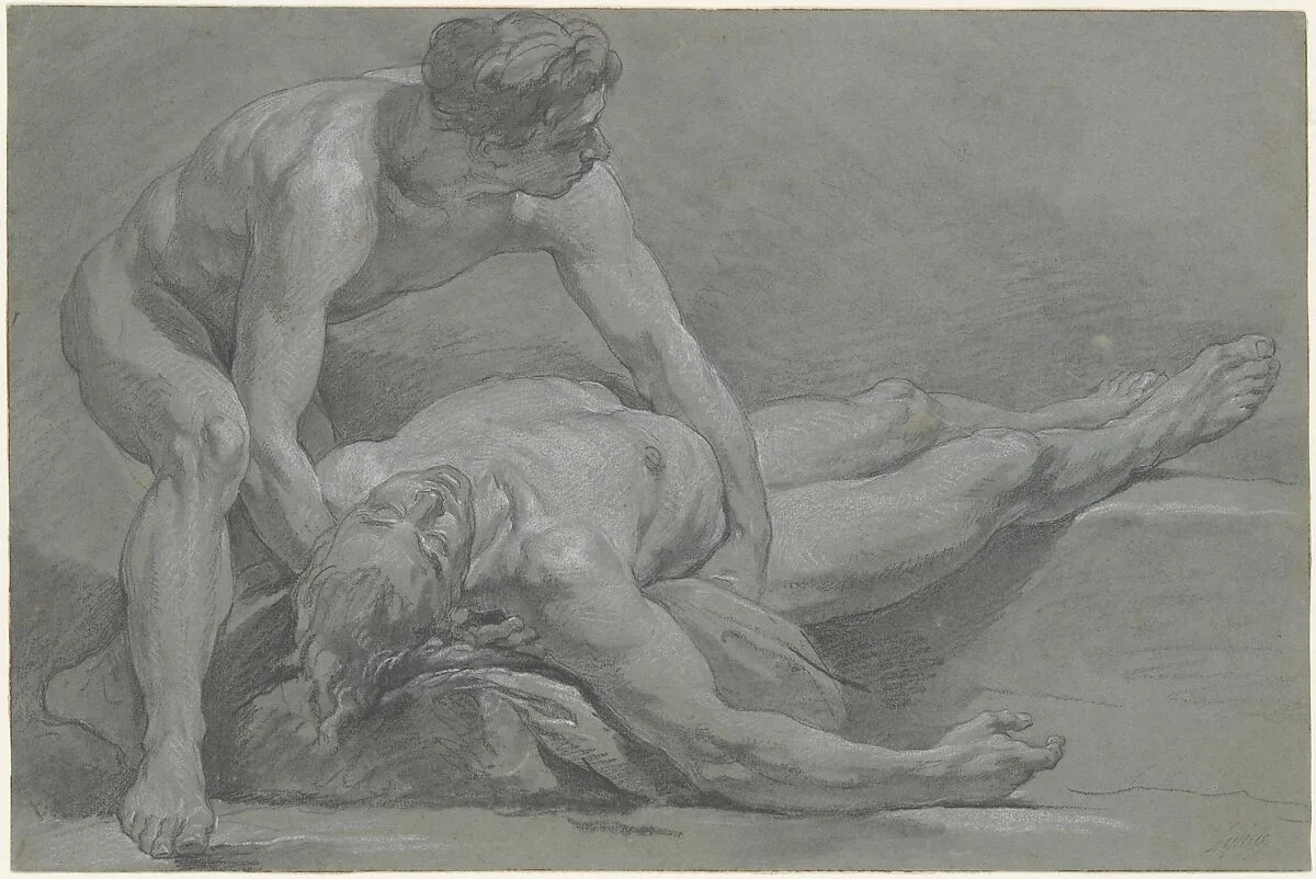 Two Nude Male Figures — Nicolas Bernard Lépicié
