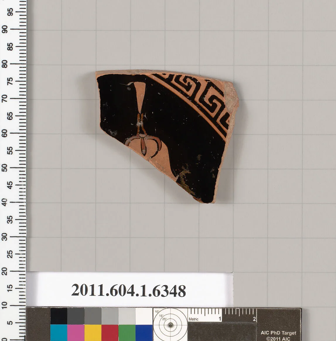 Terracotta fragment of a kylix (drinking cup) — Unknown