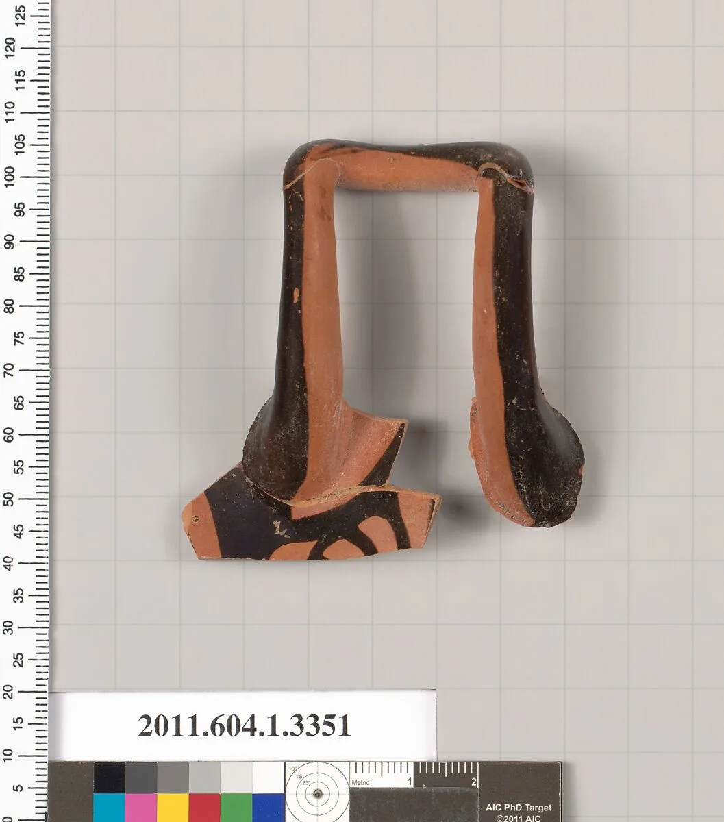 Terracotta fragment of a kylix (drinking cup) — Unknown