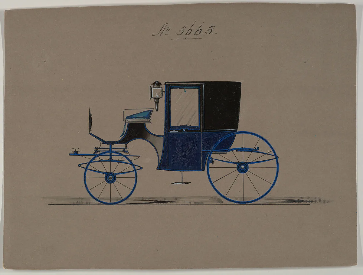 Design for Brougham, no. 3663 — Brewster & Co.