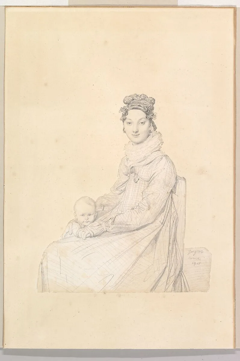 Madame Alexandre Lethière, née Rosa Meli, and Her Daughter, Letizia — Jean Auguste Dominique Ingres