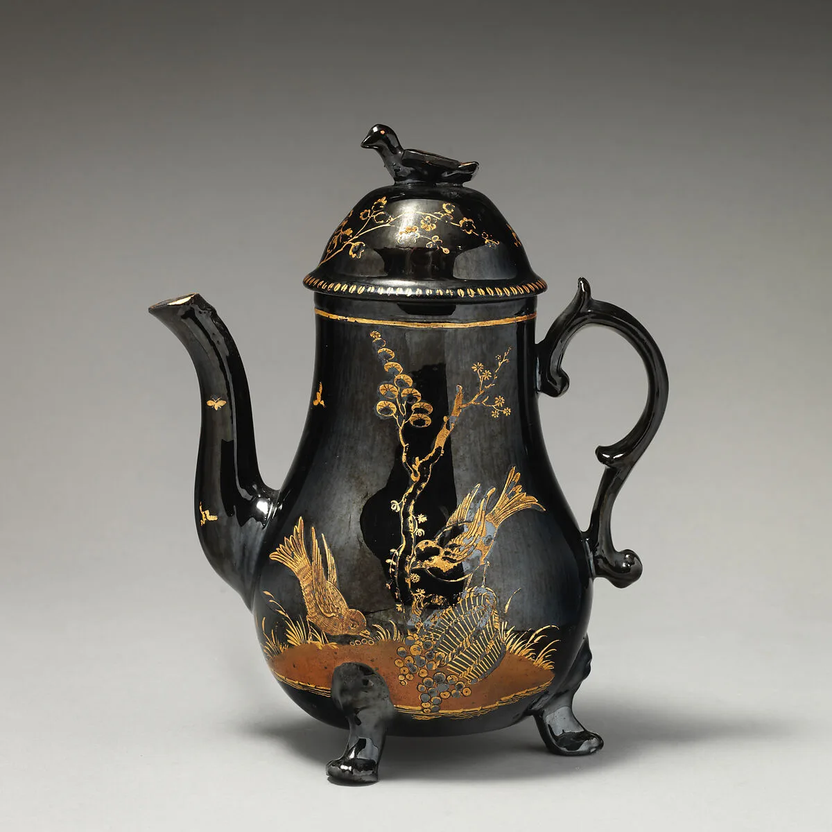 Coffeepot — Jackfield Pottery, Shropshire, England