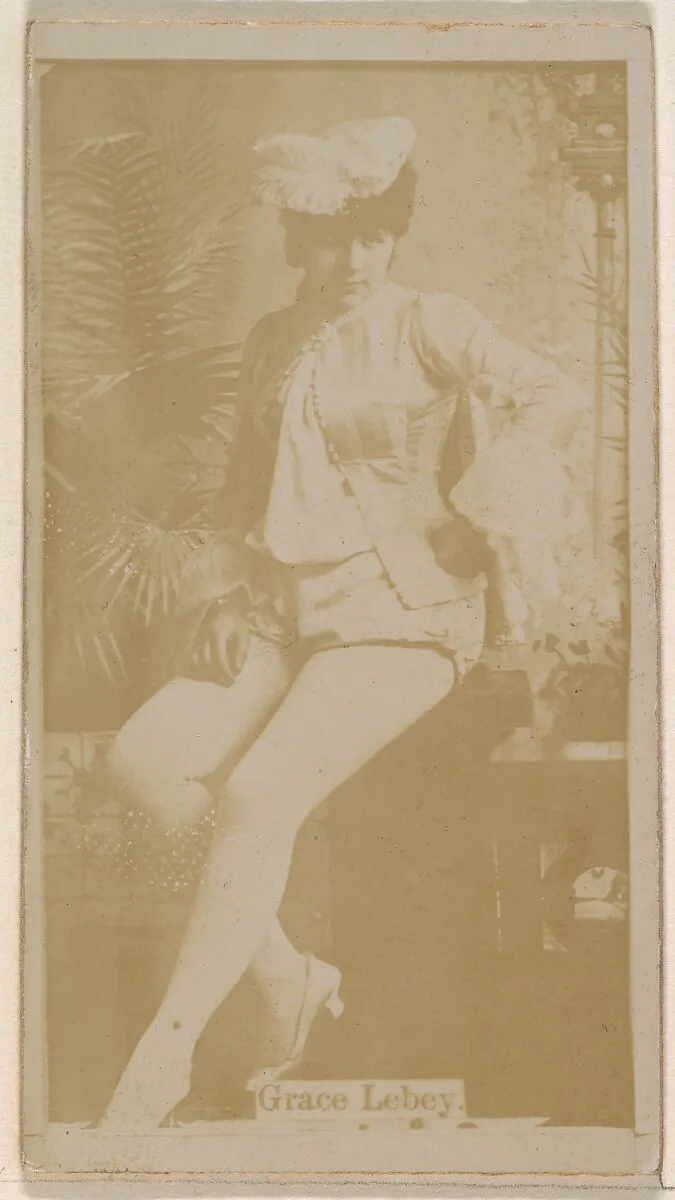 Grace Lebey, from the Actresses series (N245) issued by Kinney Brothers to promote Sweet Caporal Cigarettes — Kinney Brothers Tobacco Company